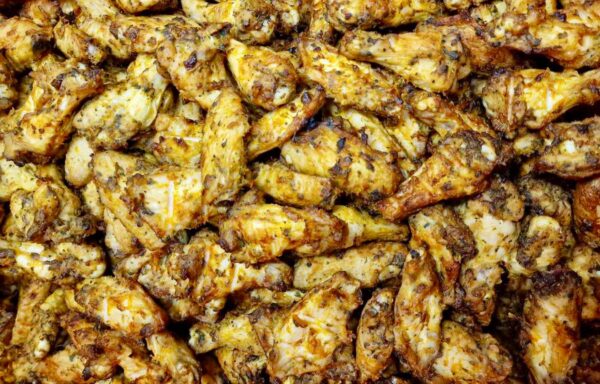sielskie kęski - marynowane i pieczone skrzydełka z kurczaka w kolendrze